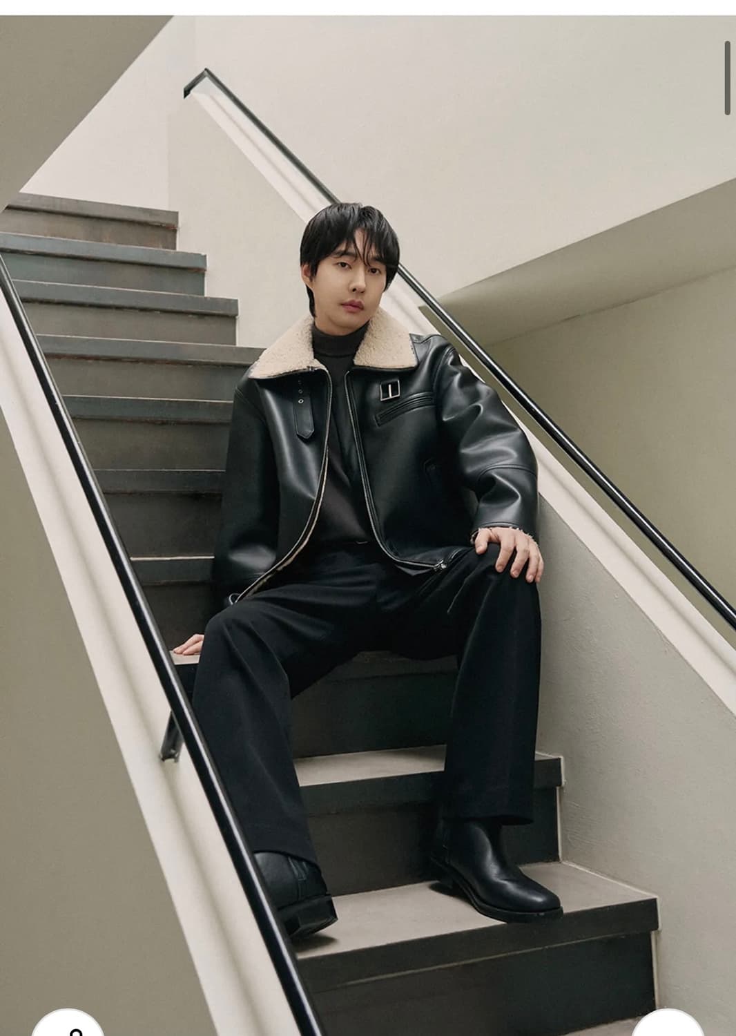 (새상품)(L) 드로우핏 시어링 미니멀 무스탕 자켓 [BEIGE] 판매 상품이미지2