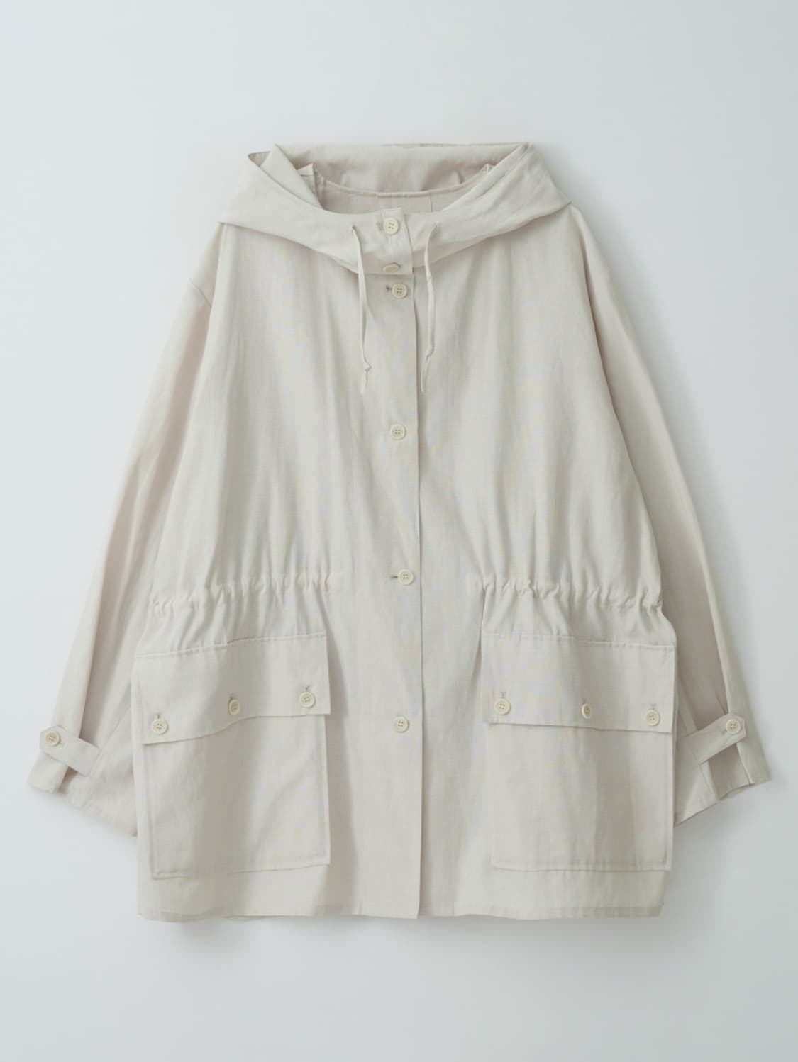 Linen hood half coat 상품이미지6