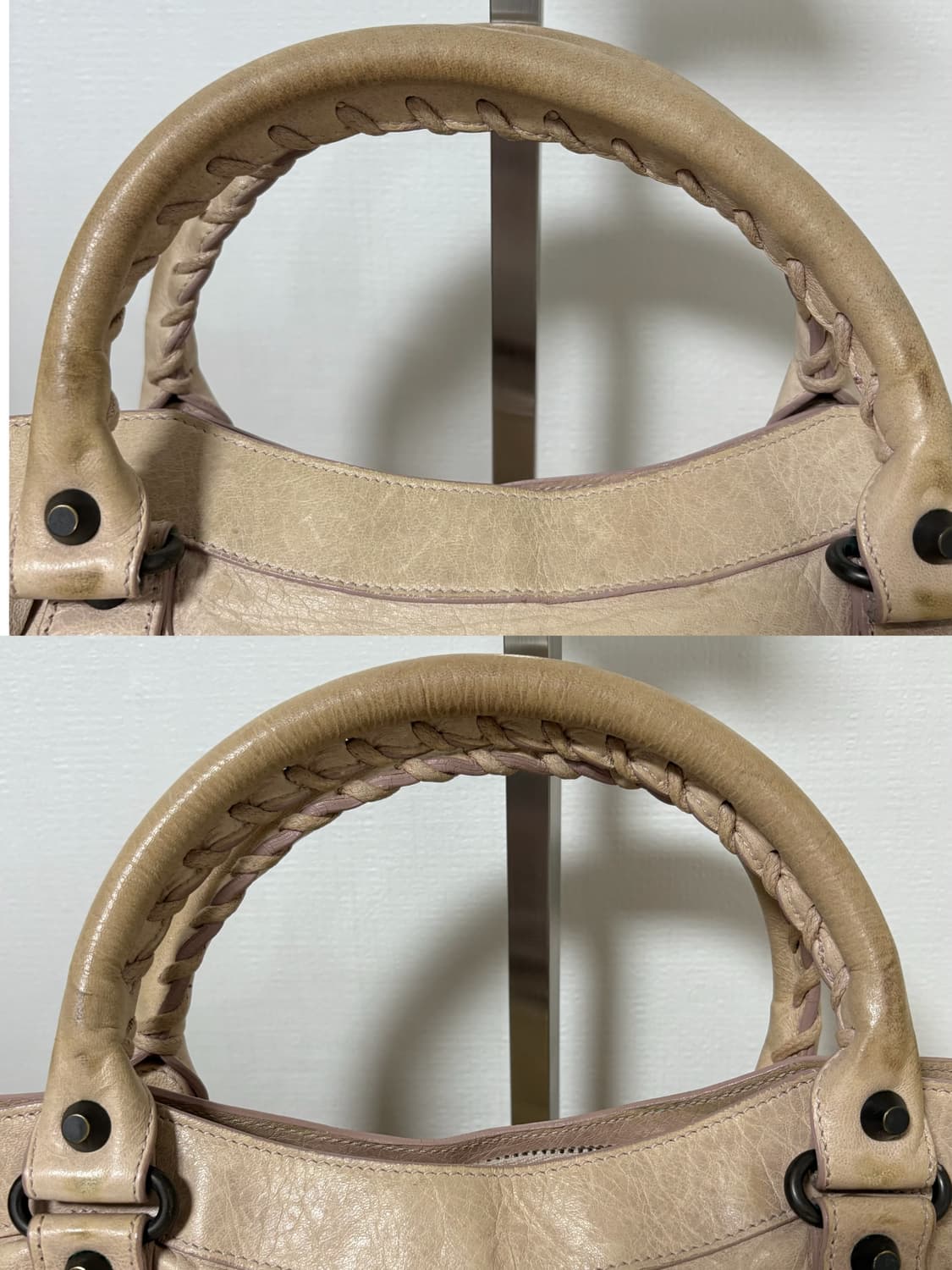 발렌시아가 퍼스트 모터백 베이지 상품이미지9