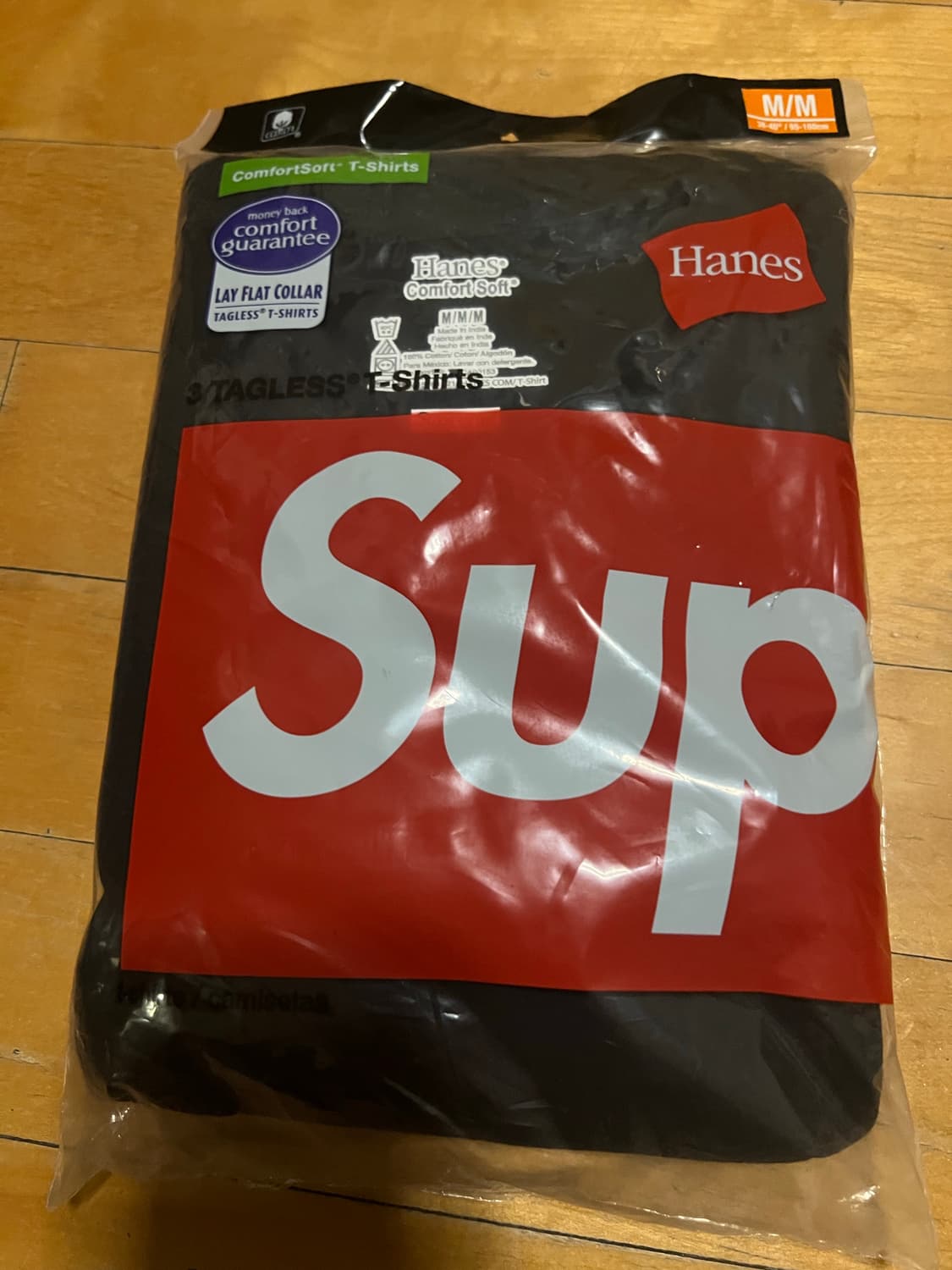 슈프림 헤인즈 면티3장 세트 M 새상품 상품이미지1