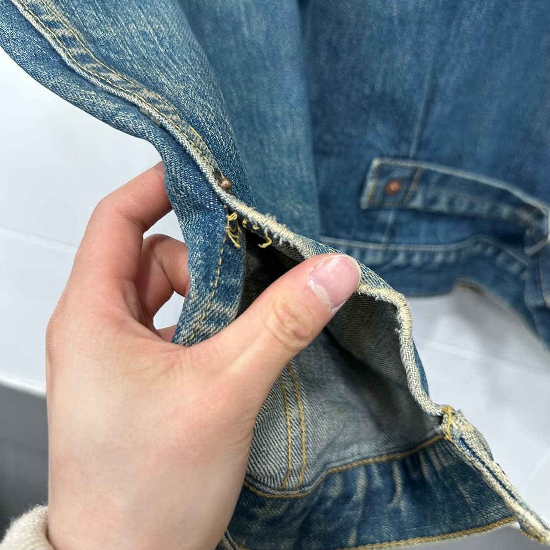 90‘s 리바이스 LVC type 1st 데님자켓 상품이미지6