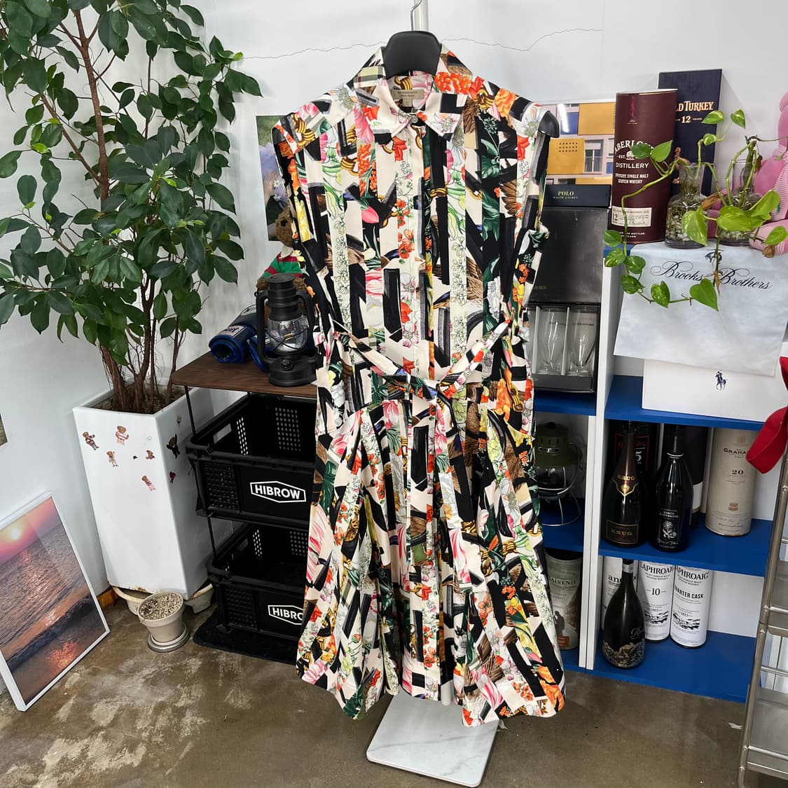 버버리 슬리브리스 실크 원피스 Uk4 상품이미지1