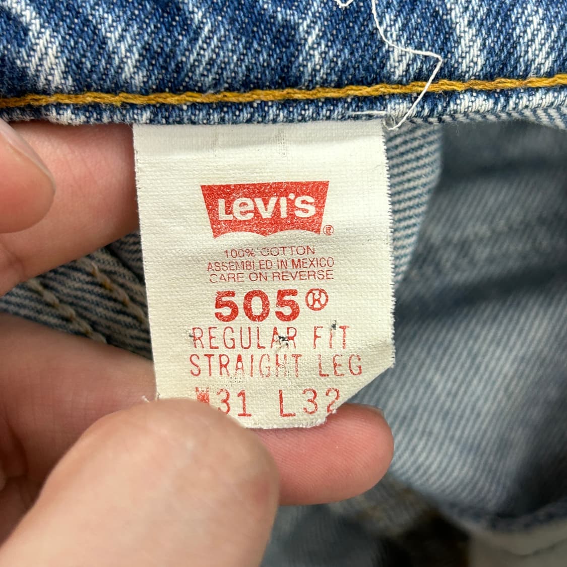 리바이스 505 오렌지탭 데님팬츠(31) 상품이미지6