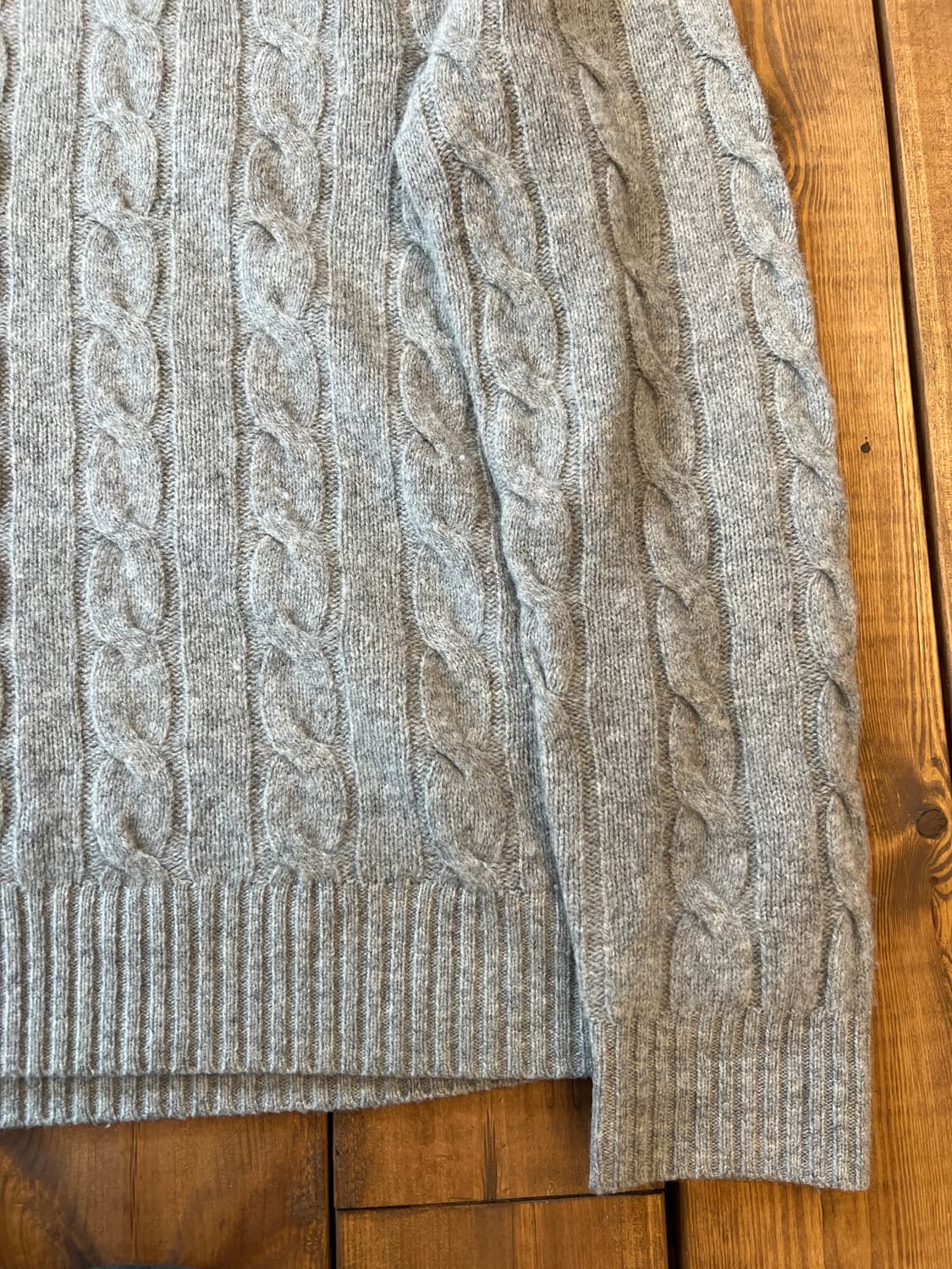 폴로 그레이 꽈배기 니트 상품이미지8