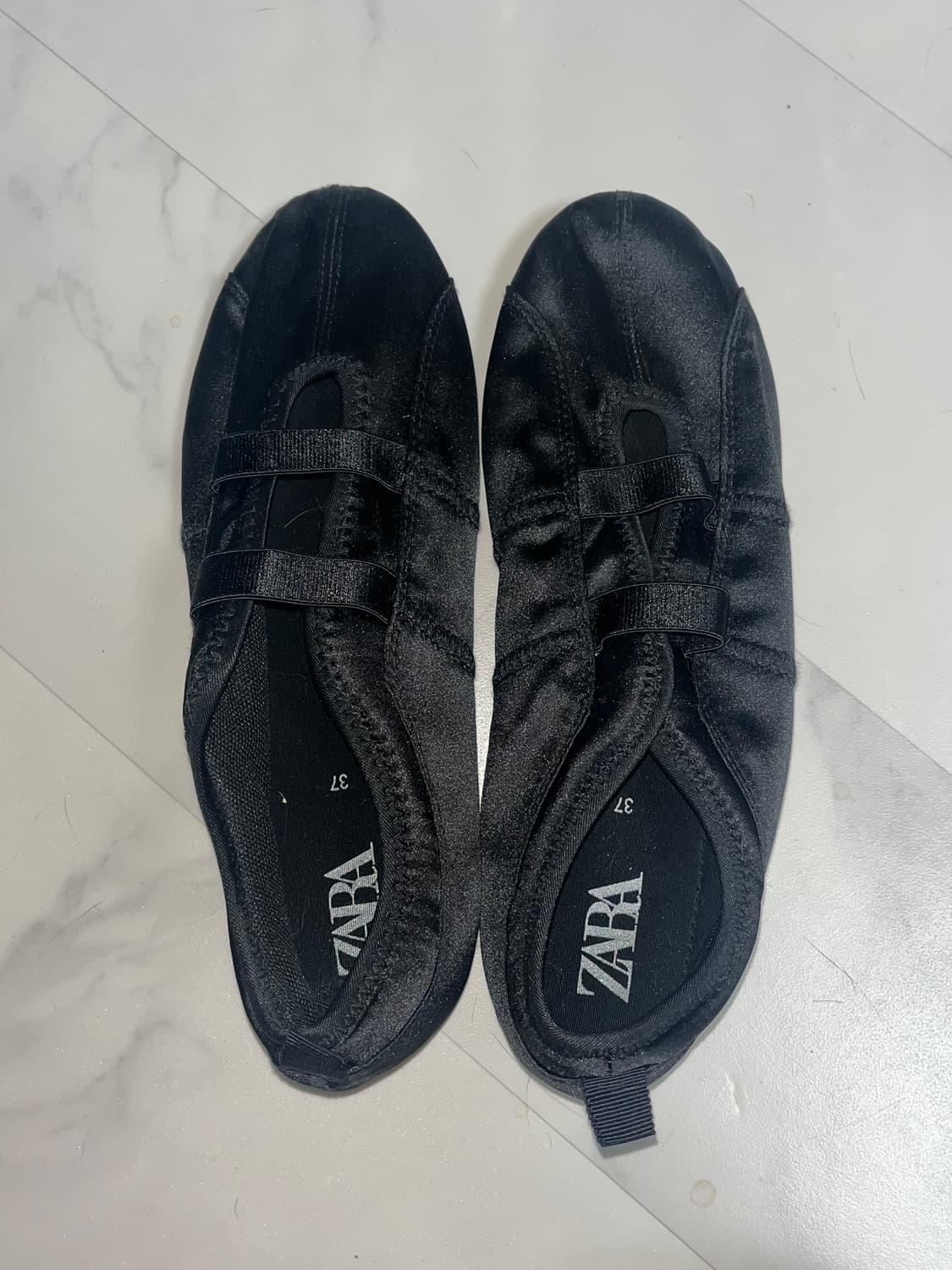 자라 새틴 스포츠 발레리나 플렛슈즈 상품이미지3