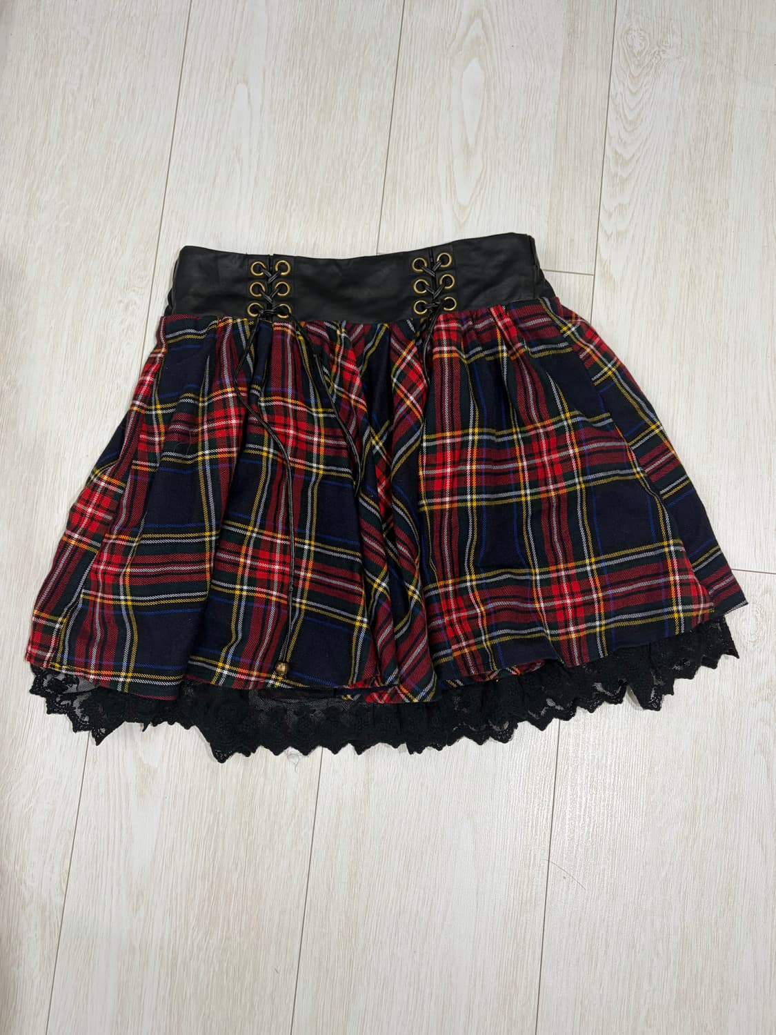 JPN 펑크깔 스커트 상품이미지1