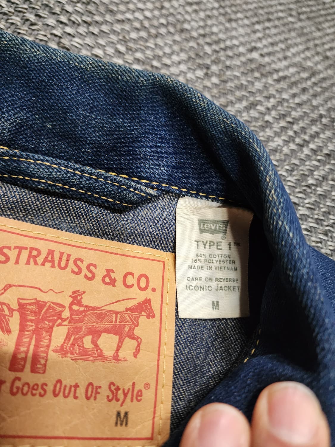 리바이스 데님 타입원 자켓 M사이즈  상품이미지3