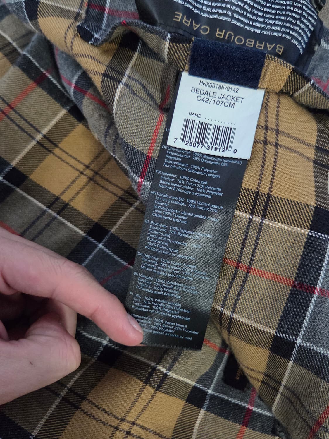 [바버] 비데일 왁싱 자켓 | 00012 상품이미지4