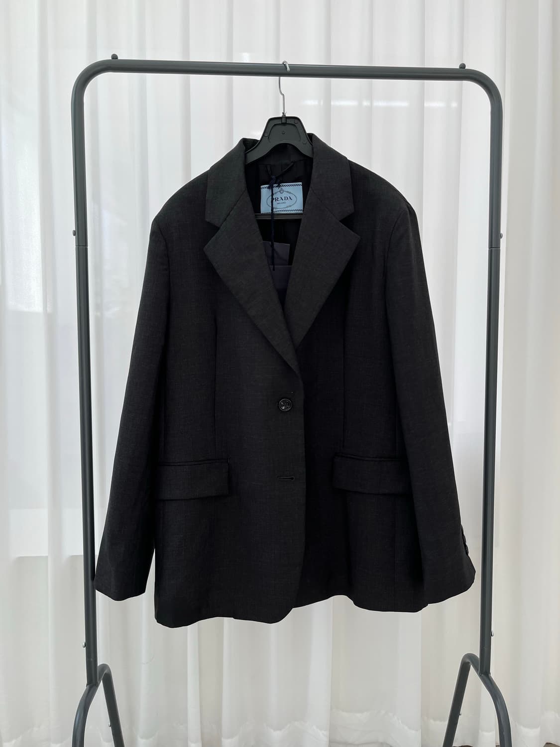 프라다 울 수프림 자켓 안트라사이트 42 상품이미지1