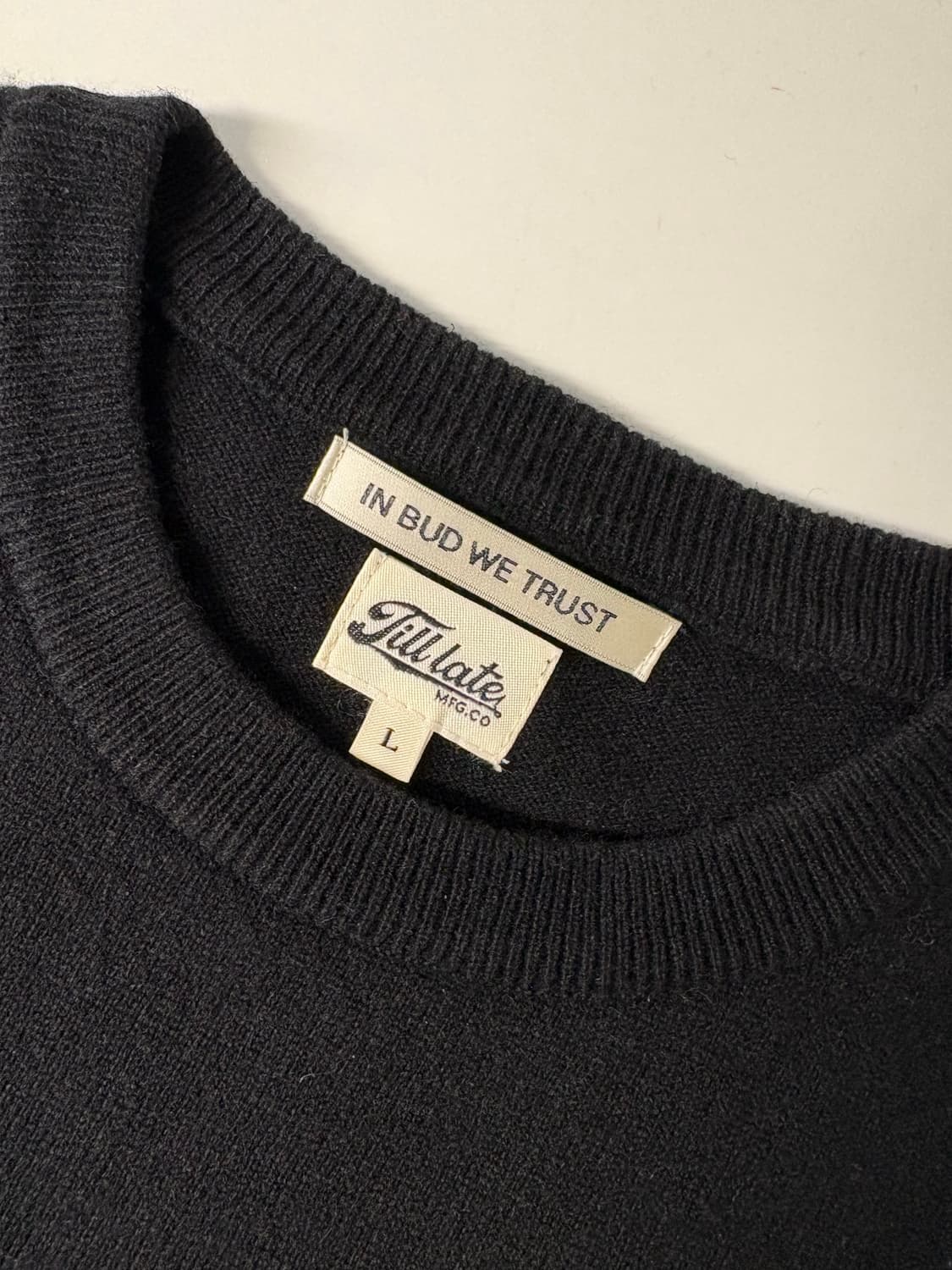 뤡코즈 캐시미어 니트 블랙 L 상품이미지3