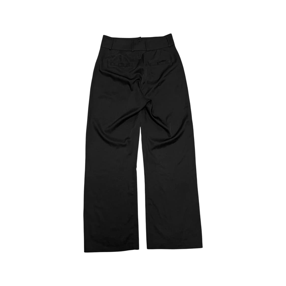 Nylon Semi Wide Slacks_Black 상품이미지2