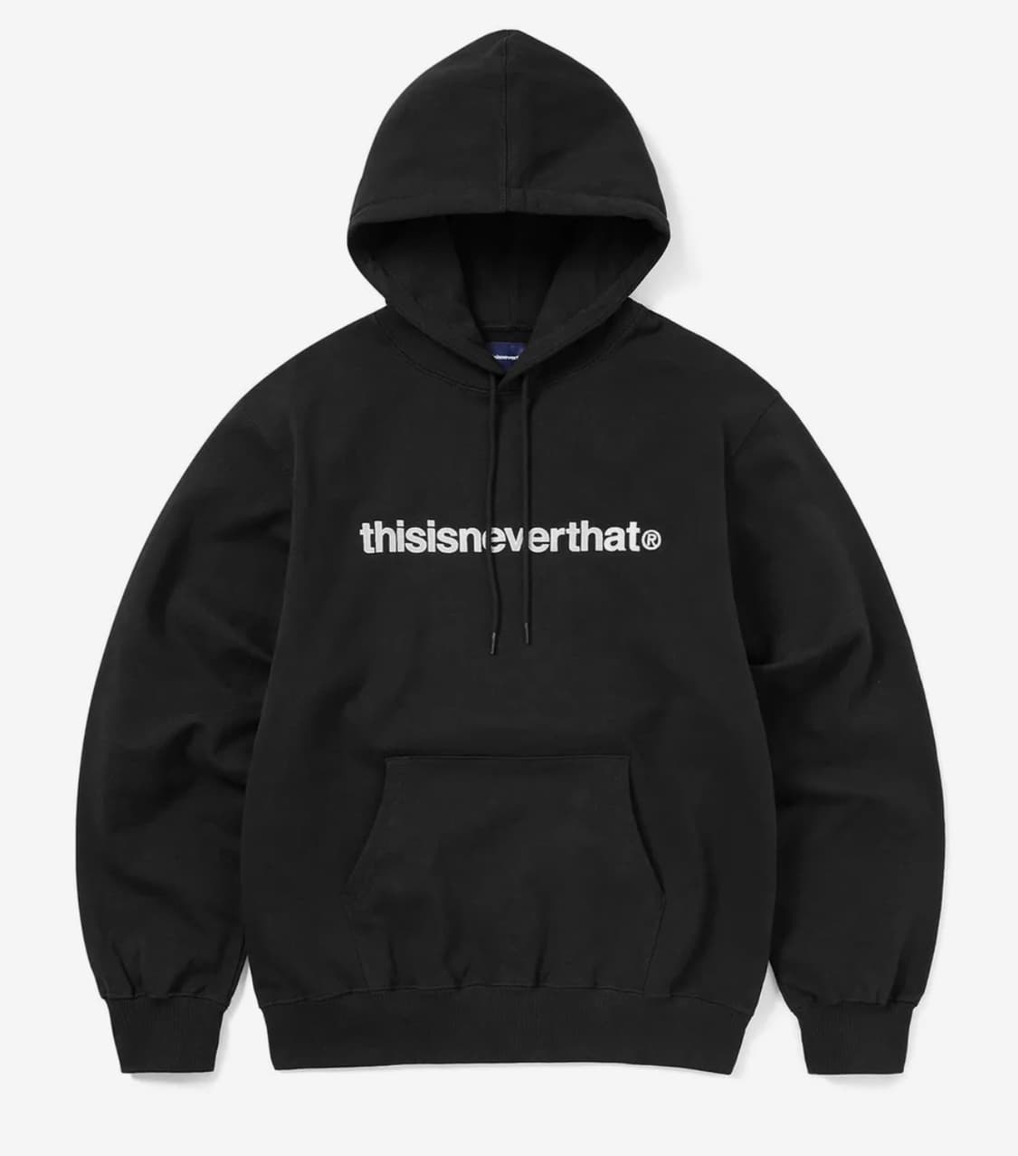 디스이즈네버댓 t logo 후드티 블랙 상품이미지1