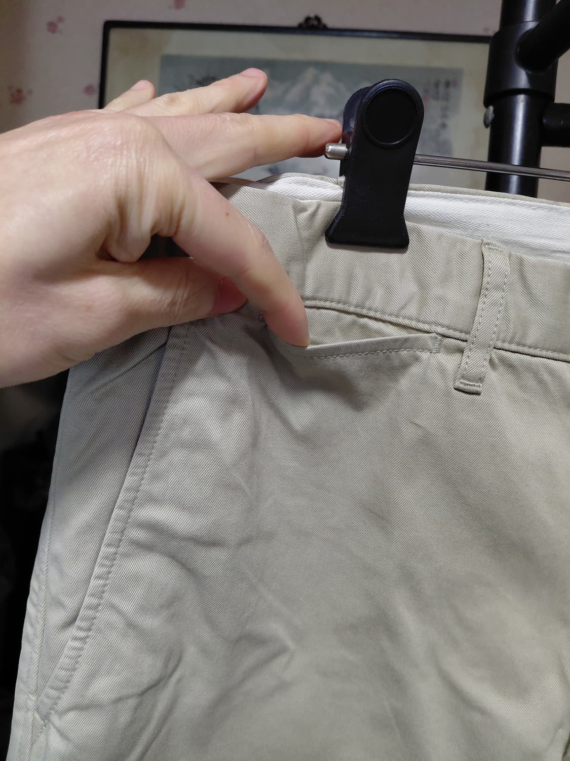 [유니클로](새제품)레귤러핏 치노팬츠 33(85센티)사이즈 상품이미지8