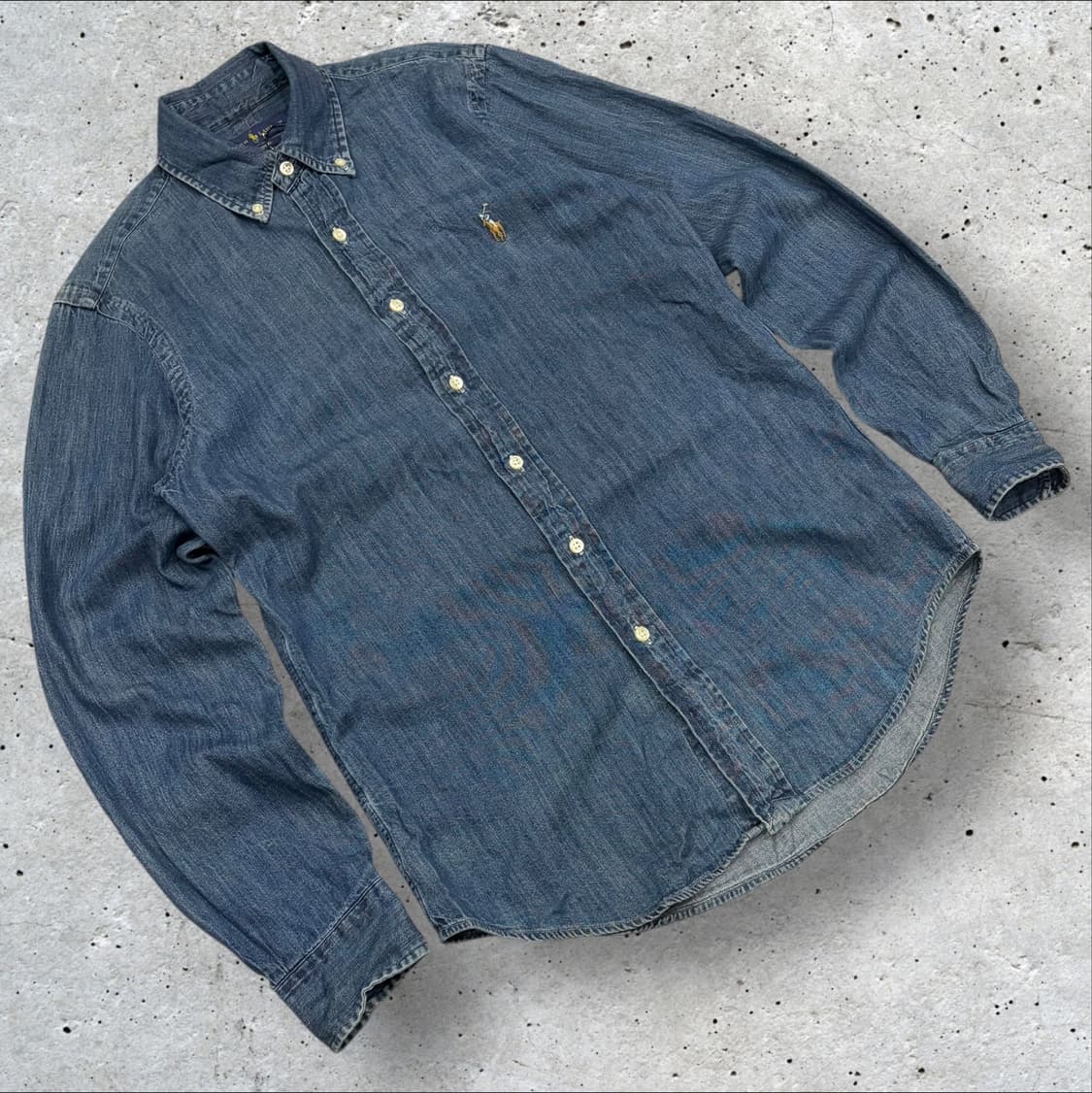 [XS] 폴로 랄프로렌 데님 긴팔 셔츠 남방 B775 상품이미지1