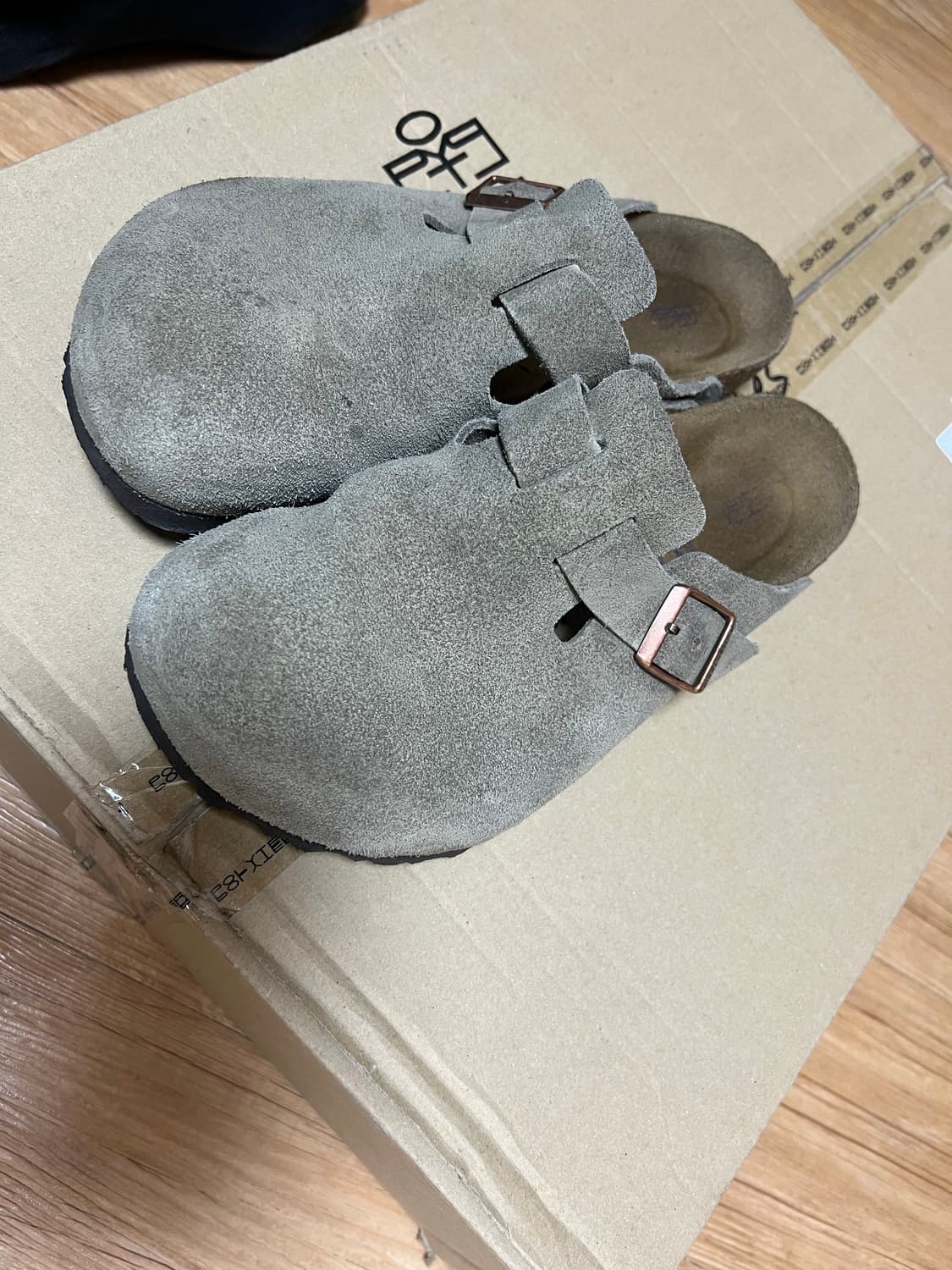 43)버켄스탁 보스턴 소프트 풋베드 타우페-레귤러 상품이미지2