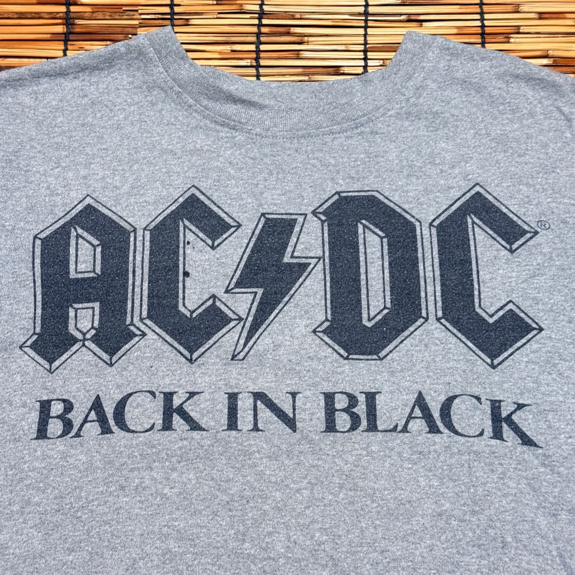AC/DC 백인 블랙 투어 정식 반팔 티셔츠 s 상품이미지4