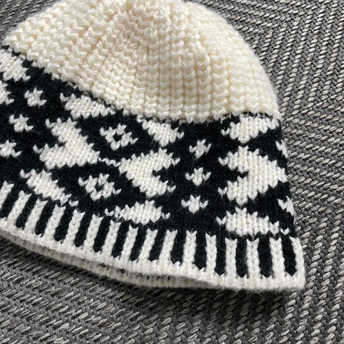 빈티지 노르딕 패던 니트 비니o 4798 상품이미지2