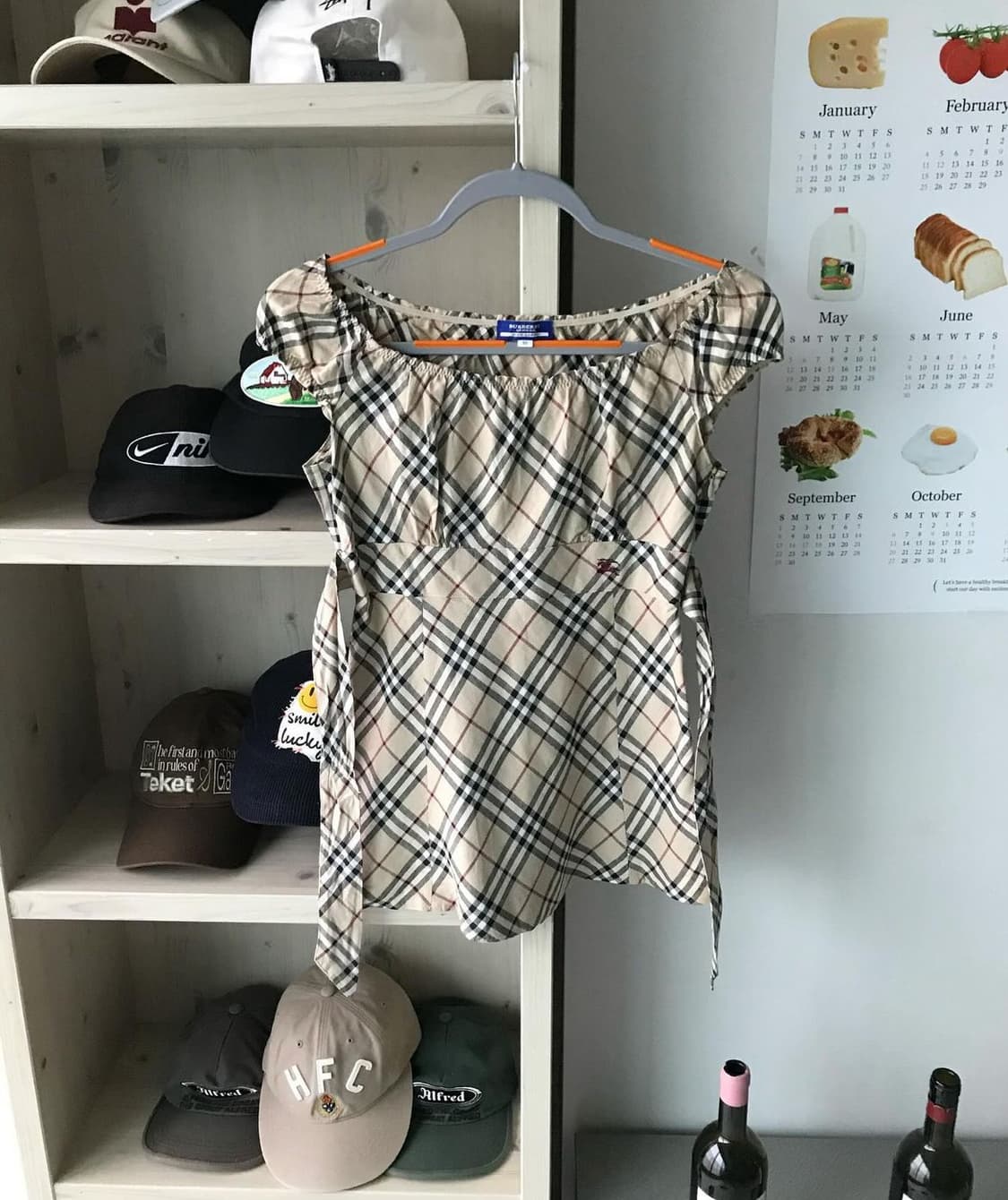 버버리 로고 노바체크 블라우스 상품이미지3