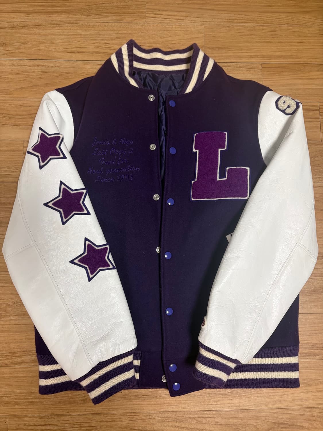 베이프 X 언더커버 09 바시티자켓 상품이미지1