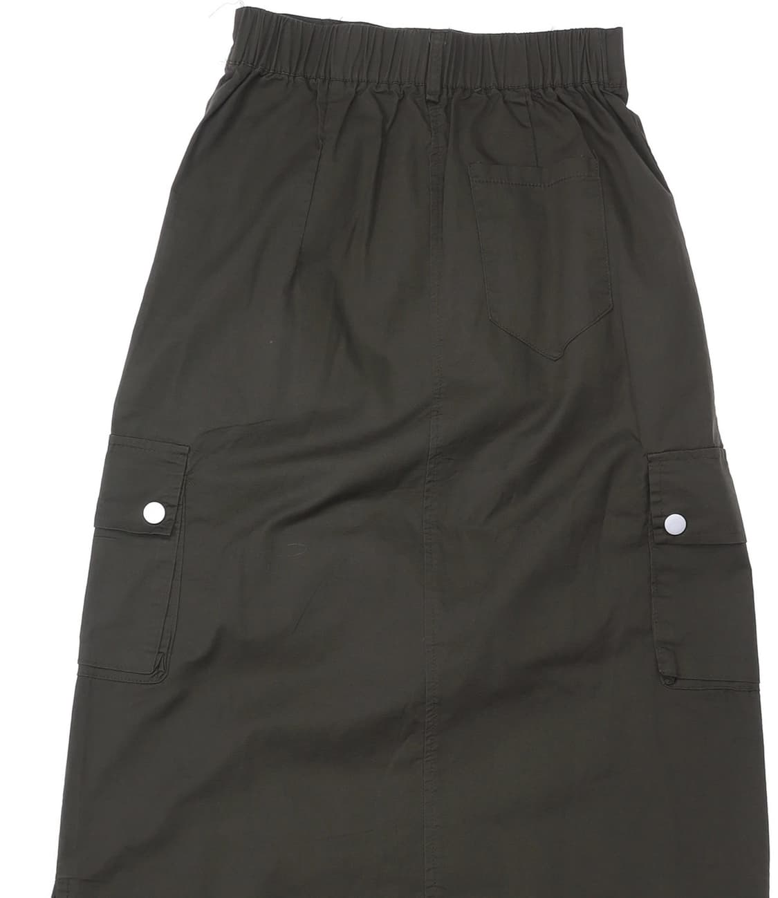 카키 셔링 스커트 상품이미지3