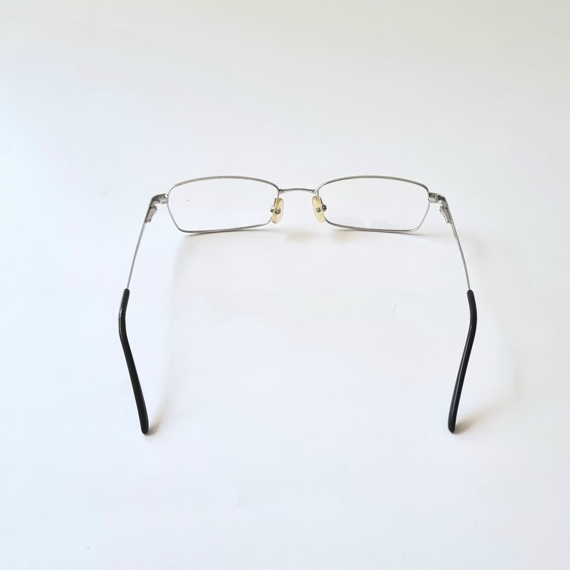 데드스탁 Y2K 오피스 사이렌 무드 실버 스퀘어 안경테 1721 상품이미지5