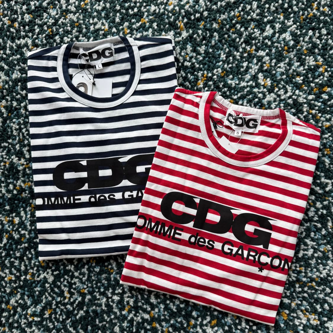 꼼데가르송 CDG 로고 스트라이프 롱슬리브 2컬러 상품이미지1