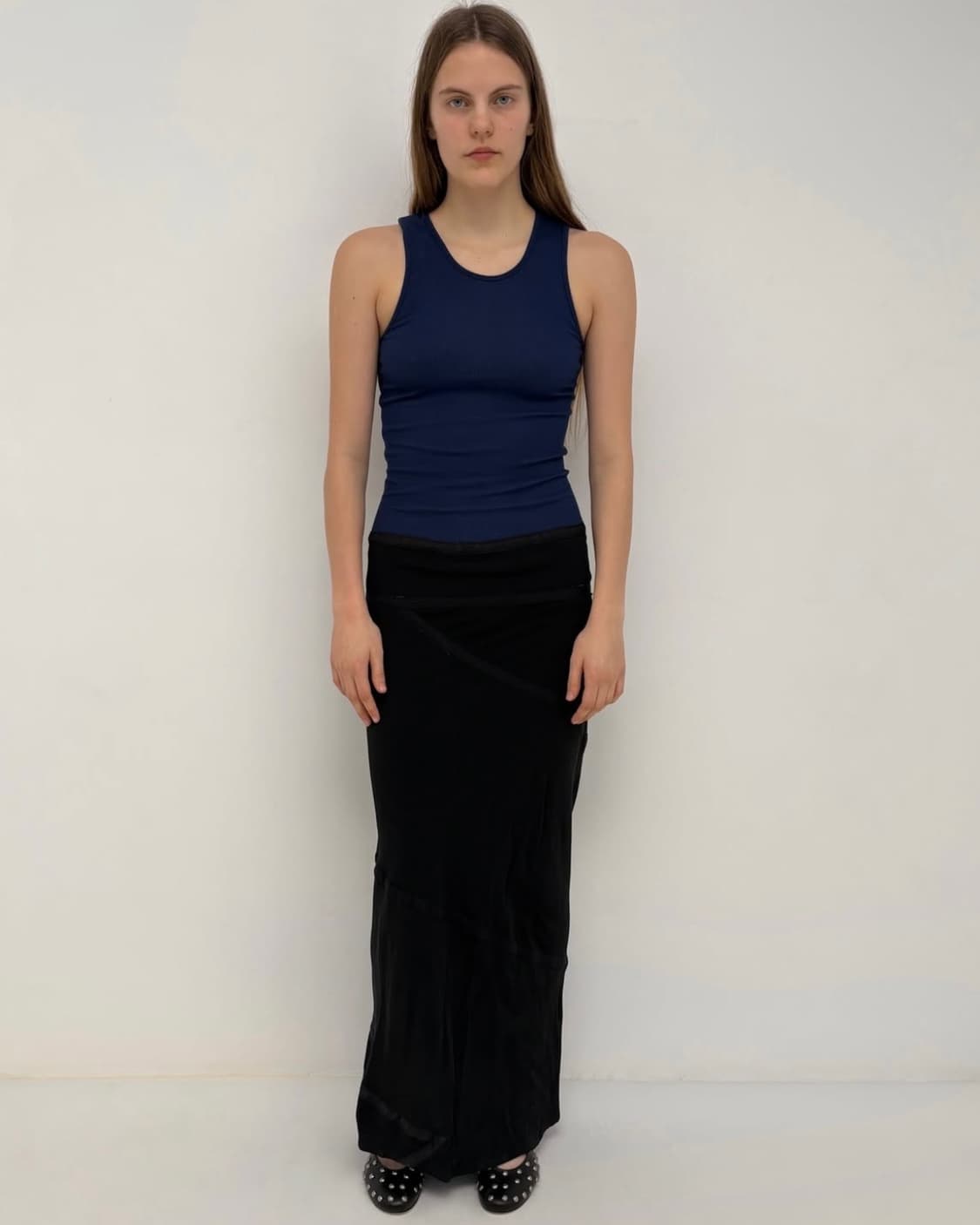 [S,M]기마구아스 Amelia 드레스/블루 블랙 상품이미지7