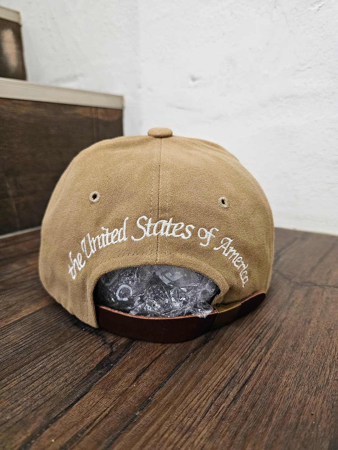 Japan 베이지 USA패치 피치스킨 스냅백 상품이미지4