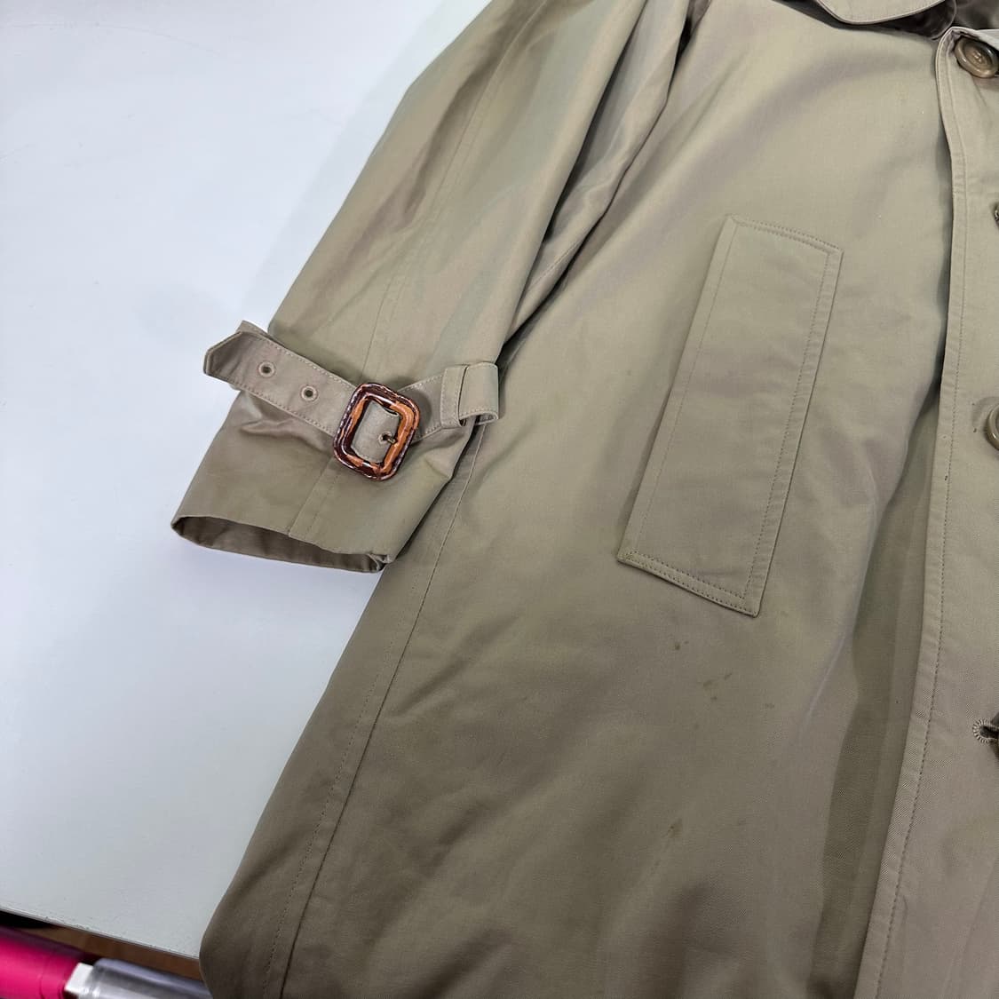 M 닥스 베이지 나그랑 롱 더블 트렌치코트 상품이미지3