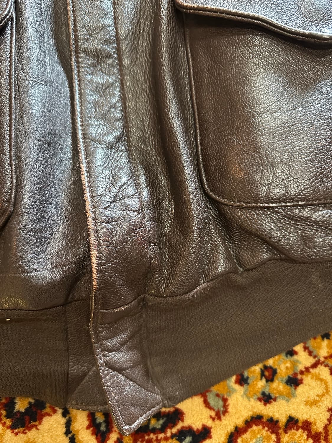 USA A-2 고트스킨 플라이트 자켓 - 46L 상품이미지3