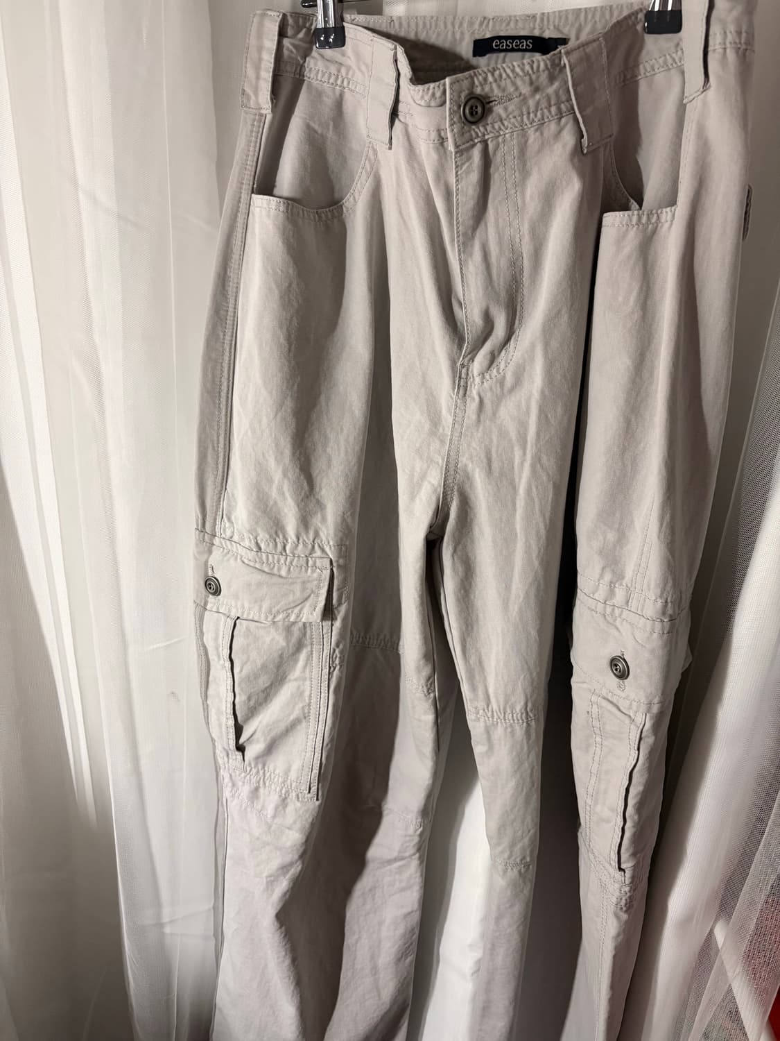 이즈이즈 [ee] All-Day cargo pants 회베이지 m 상품이미지3