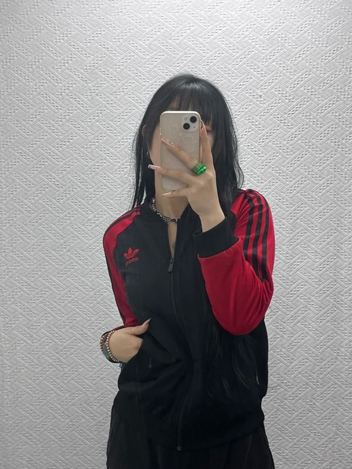 아디다스 슈퍼걸 Y2K 레이스 트레포일 져지 집업 100 C08222 상품이미지2