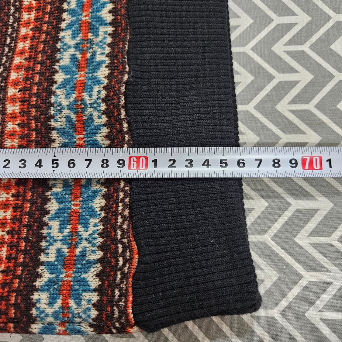 빈티지 노르딕 페어아일 니트 100 상품이미지6