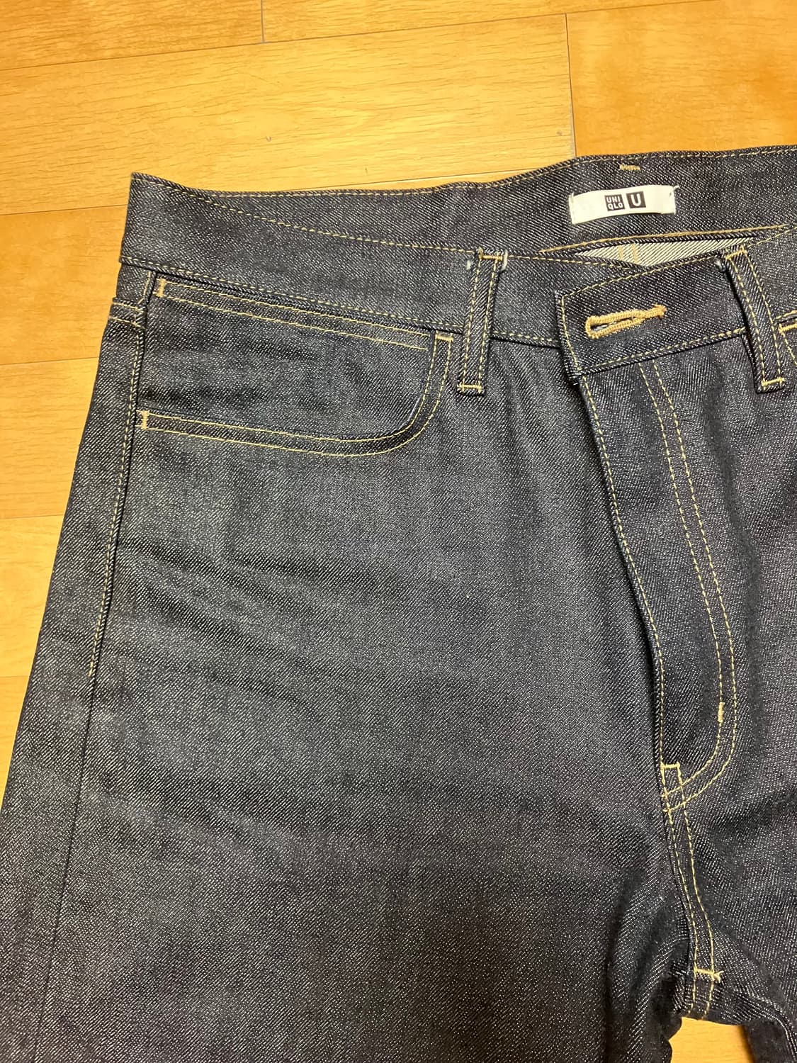 유니클로U 셀비지 레귤러피트 진 35사이즈 상품이미지6