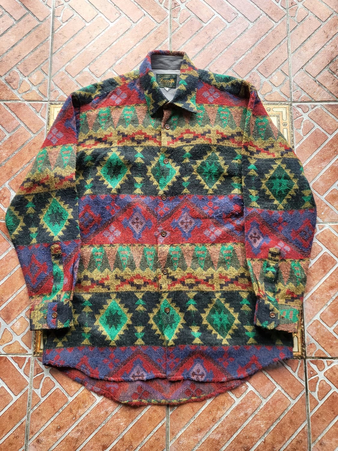 빈티지 나바호 패턴 플란넬 셔츠 상품이미지2