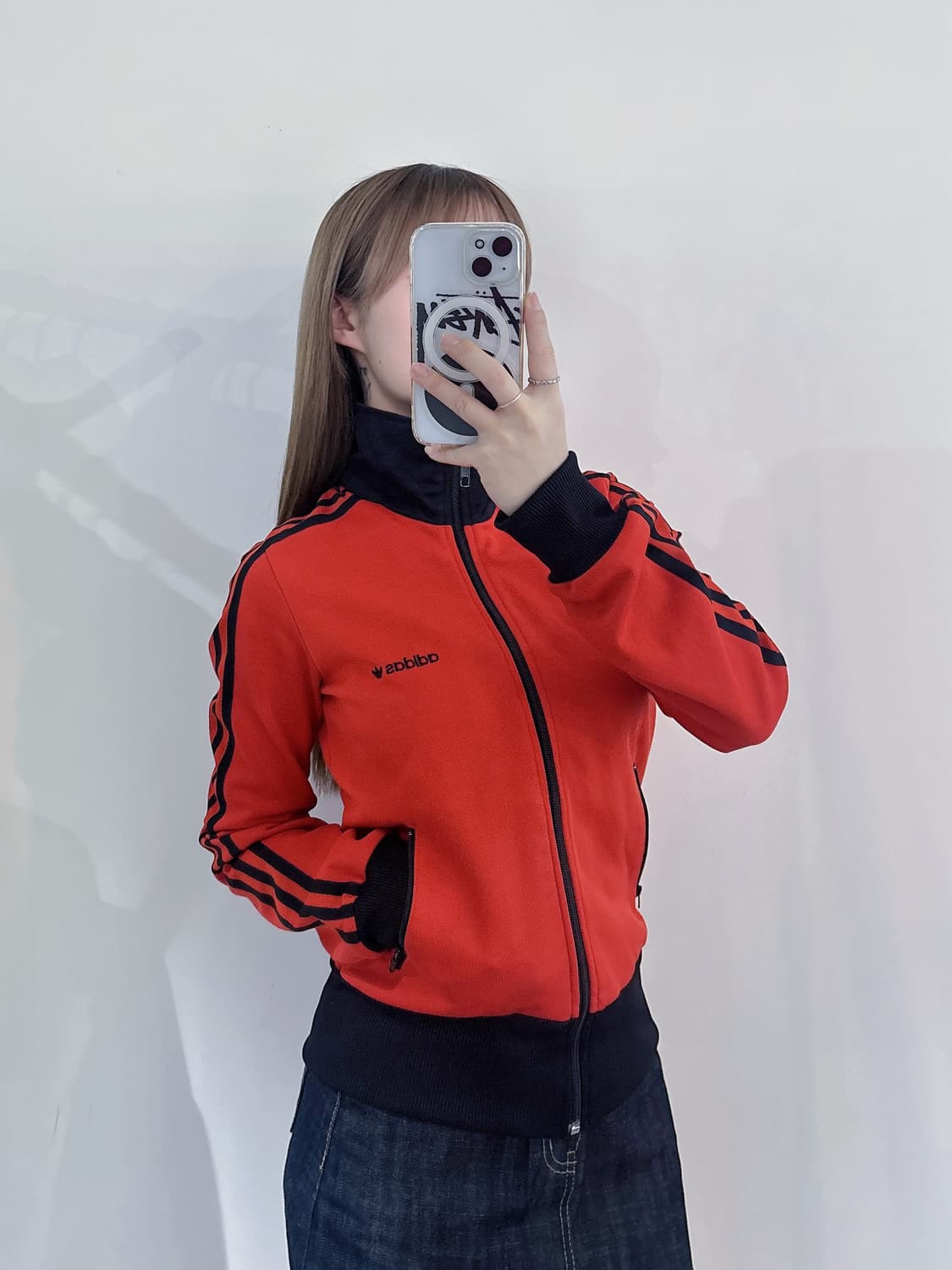 아디다스 베켄바우어 레드 트랙탑 상품이미지1