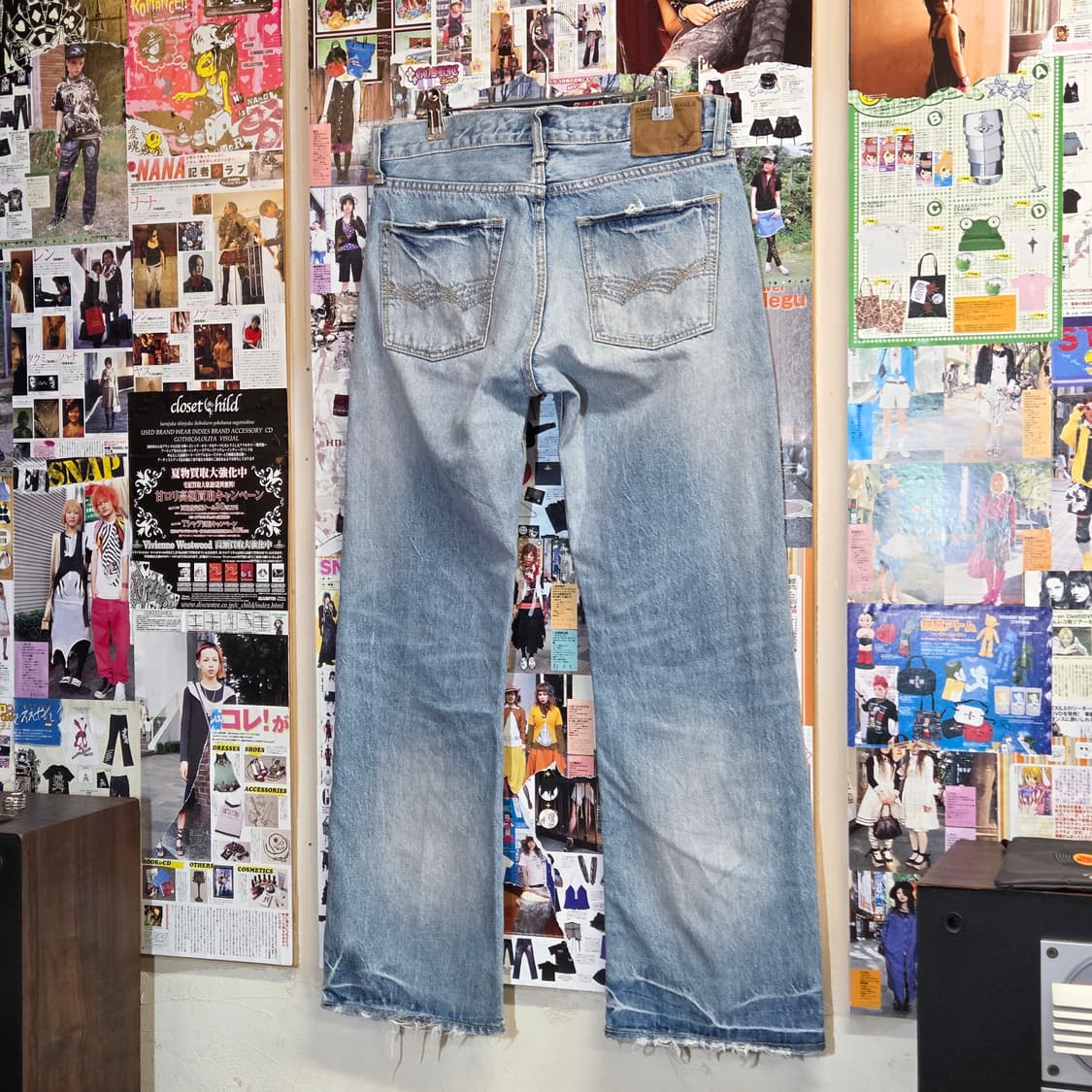 아메리칸 이글 로우라이즈 세미부츠컷 데미지 데님 팬츠 상품이미지2