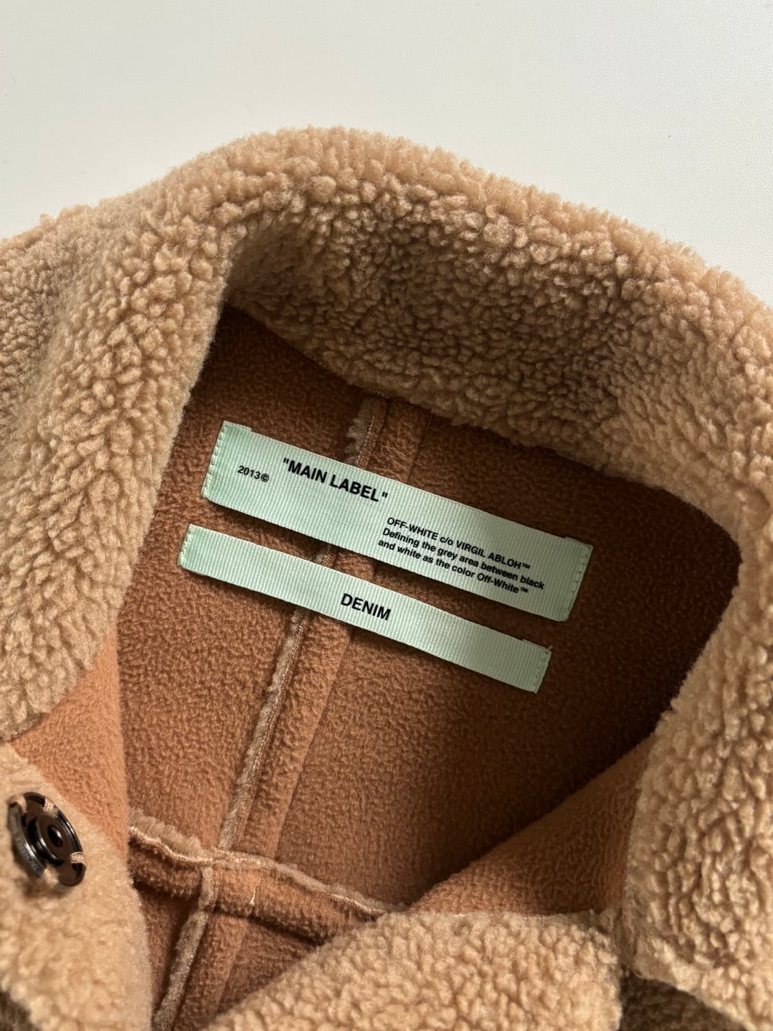 Off-White 오프화이트 베어 시어링 트랙자켓 상품이미지6