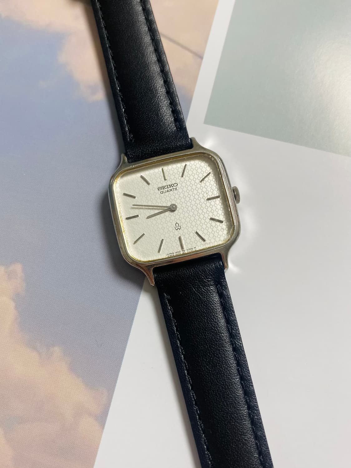 Seiko 스퀘어 쿼츠 상품이미지1