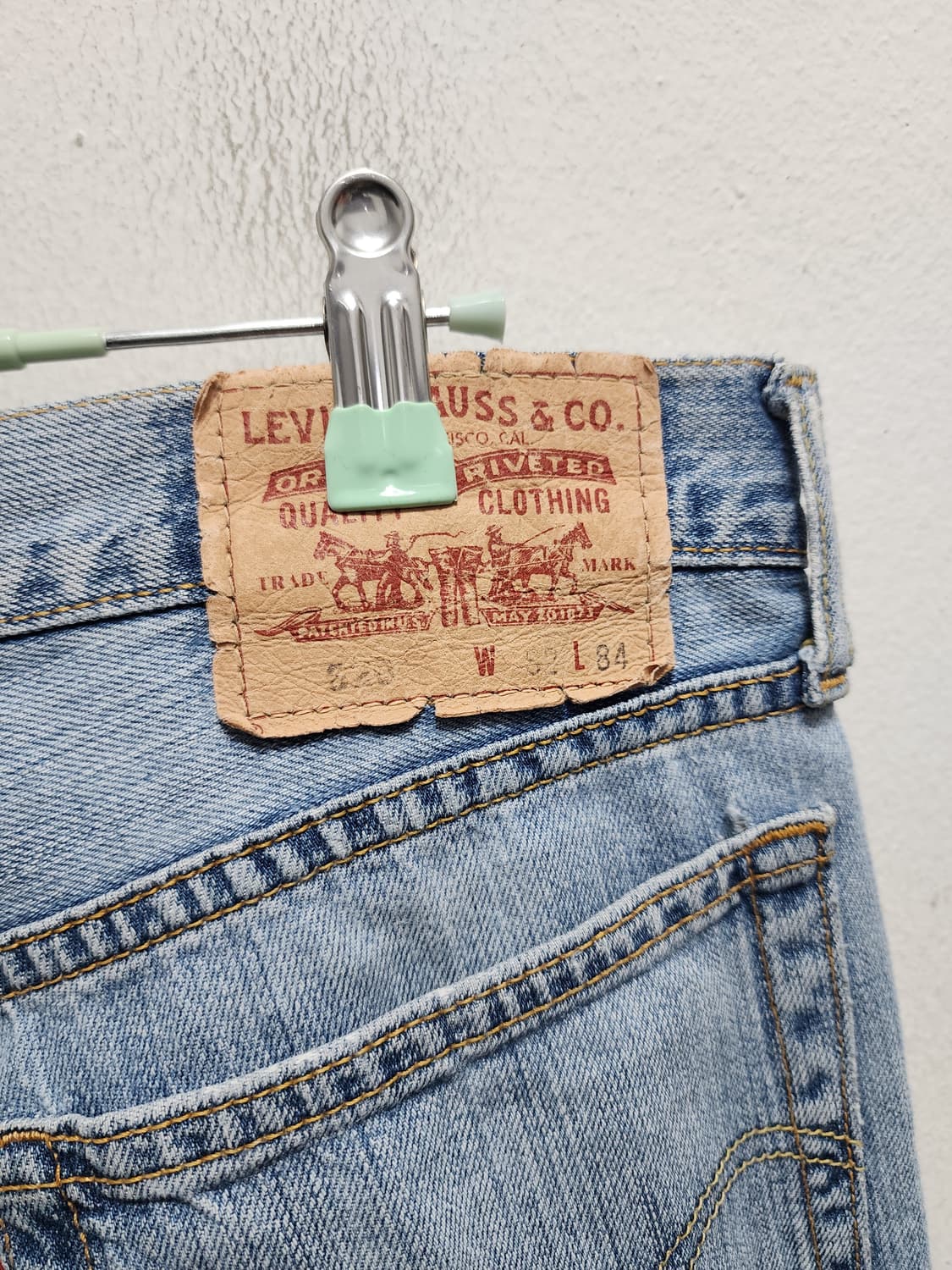 리바이스 90s 523 연청 빈티지 데님  상품이미지2