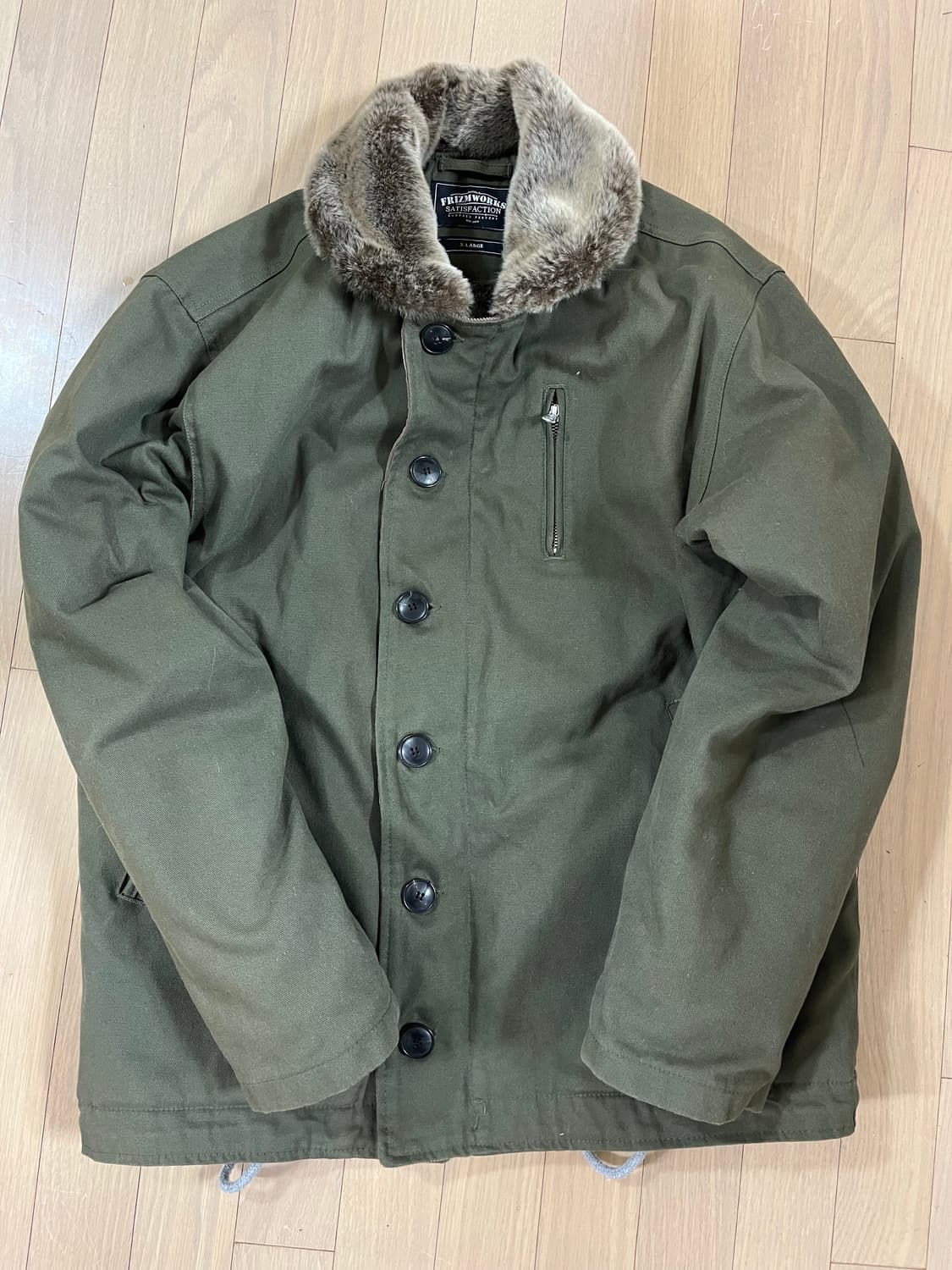 Frizmworks Edgar N-1 Deck Jacket Olive - 상품이미지1