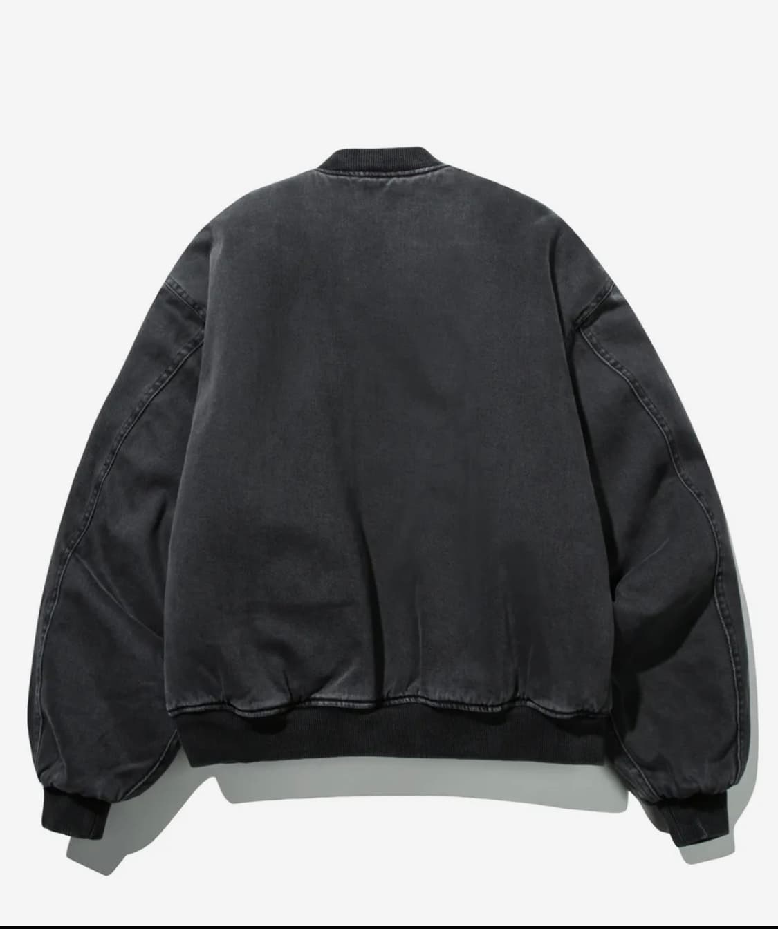 어반스터프 가먼트 다잉 봄버 점퍼 (챠콜) M  상품이미지2