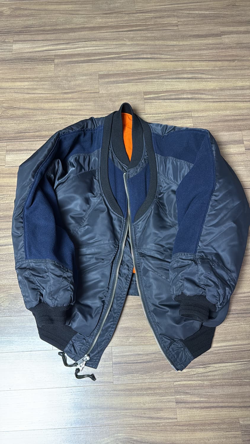 [44] 솔로이스트 이중봄버 네이비 상품이미지4