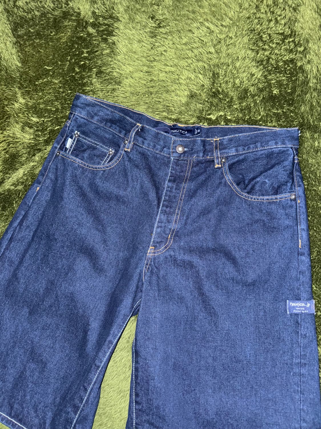 [XXL] Nautica 노티카 재팬 루즈 핏 데님 쇼츠 반바지 인디고 상품이미지5