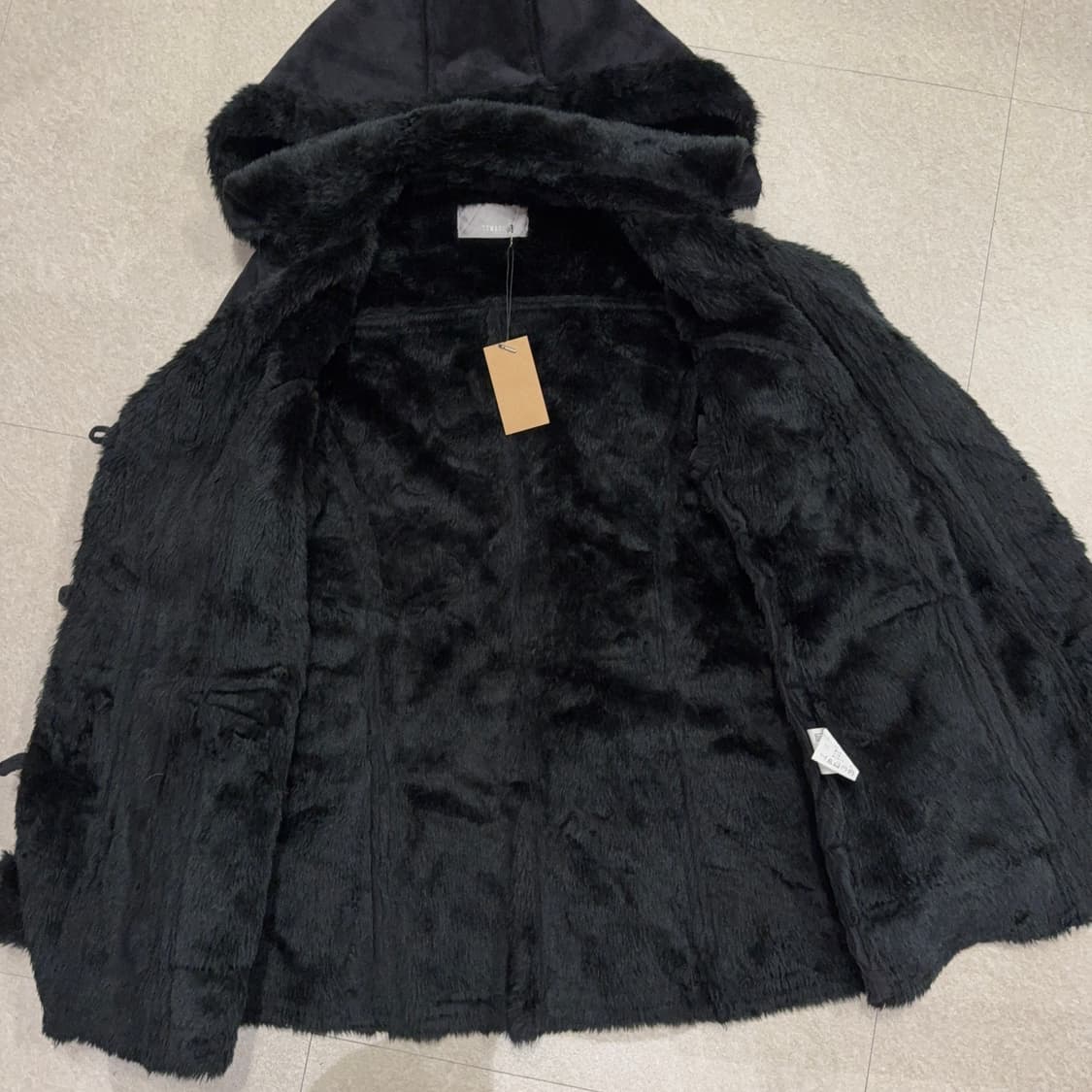 여성 폴리 스웨이드 무스탕 자켓 상품이미지4