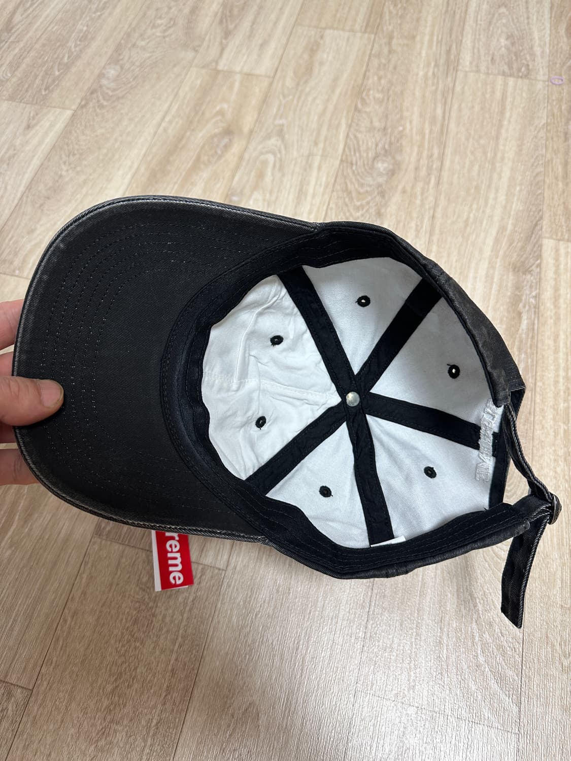 슈프림 S로고 볼캡 블랙 KREAM택포함 상품이미지6