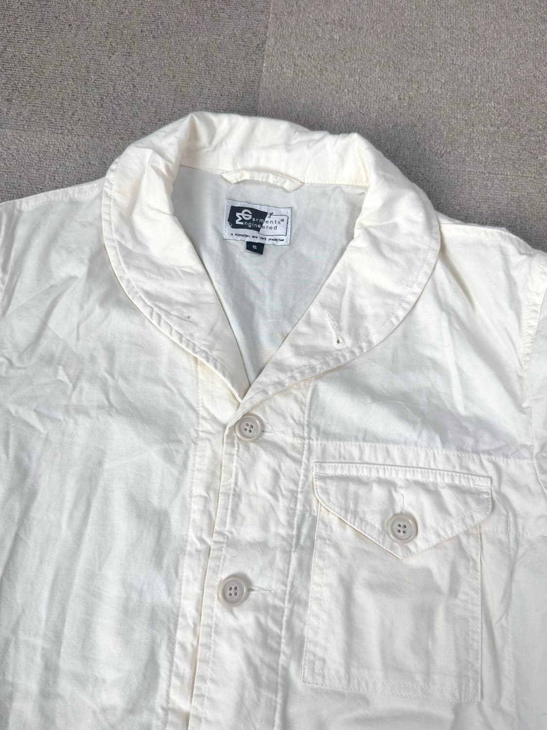 엔지니어드 가먼츠 화이트 커버올 자켓 상품이미지2