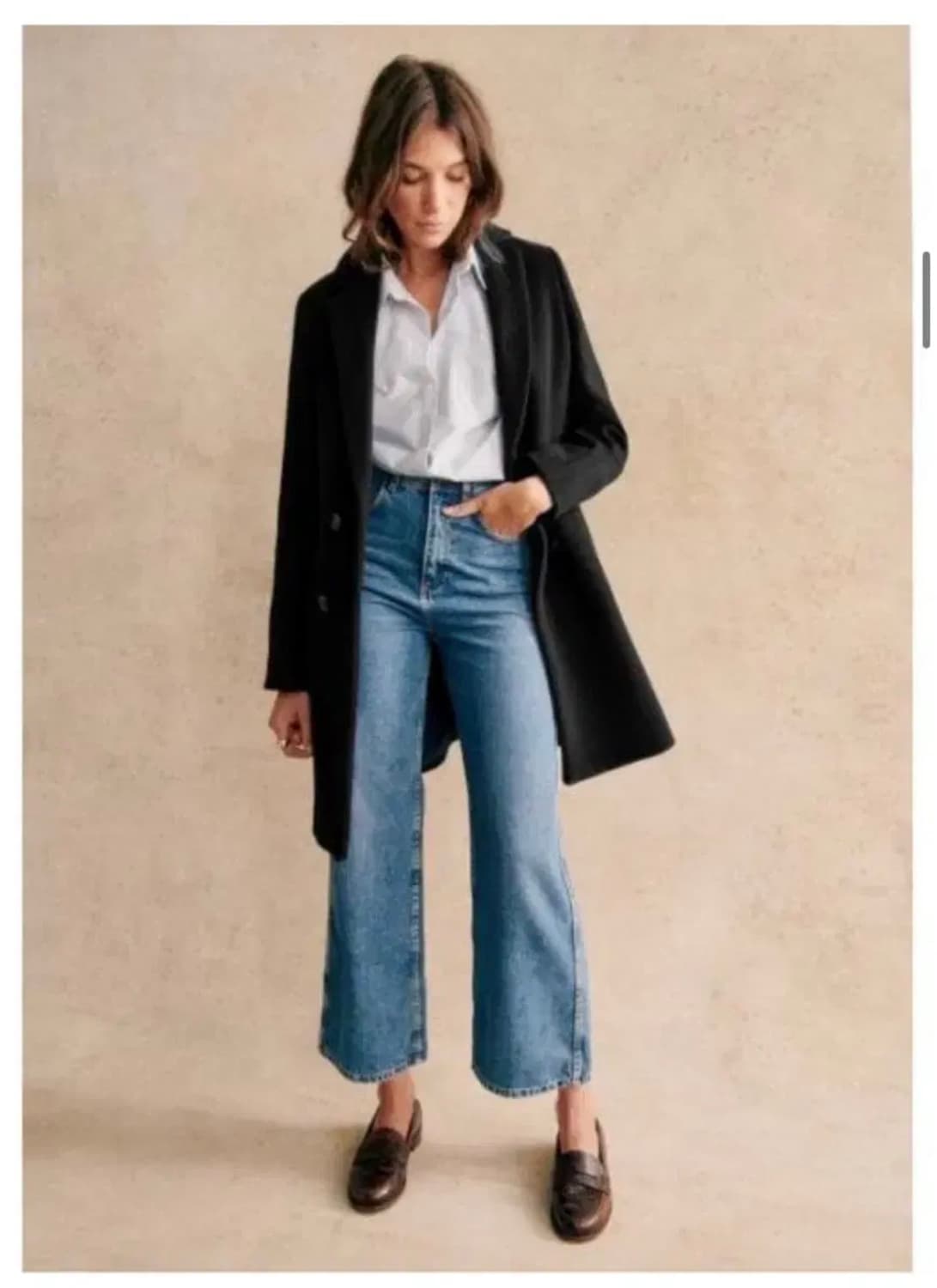 Sezane Johnson 세잔 존슨 블랙 코트_FR 40 상품이미지3