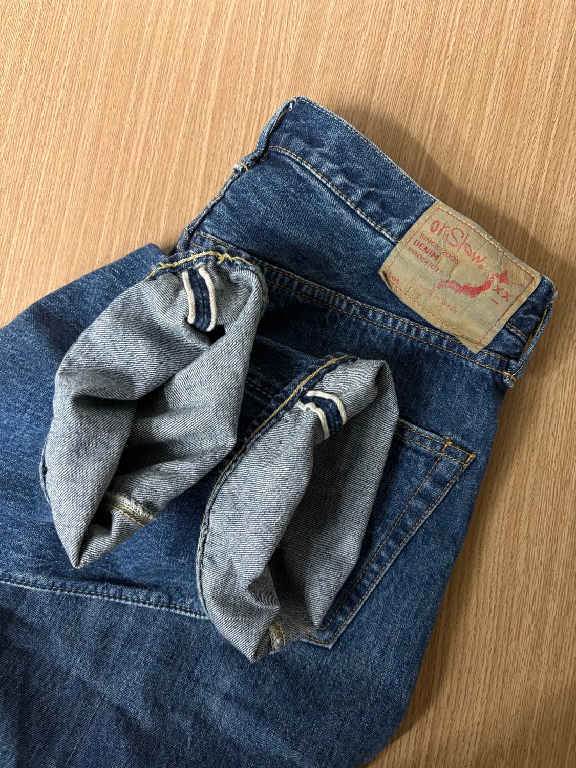 오어슬로우 105셀비지 데님 상품이미지1