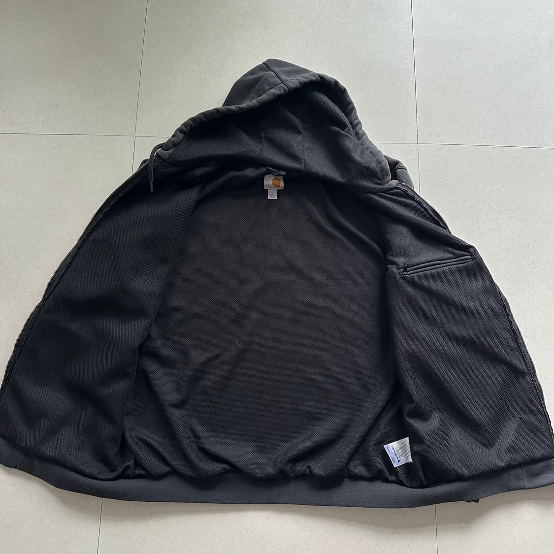 칼하트 레인 디펜더 후드 써멀 집업 블랙 M 상품이미지6